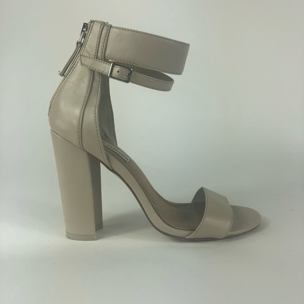 Steve Madden Halting Ankle Strap Block Heel Sandal